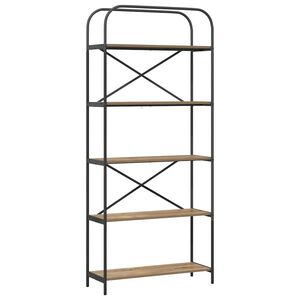 vidaXL &Eacute;tag&egrave;re 5 niveaux 80 x 30 x 183 cm Bois d'ing&eacute;nierie