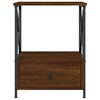 vidaXL Tables de chevet 2 pcs ch&ecirc;ne marron 50x41x65 cm bois ing&eacute;nierie