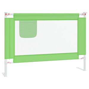 vidaXL Barri&egrave;re de s&eacute;curit&eacute; de lit enfant Vert 90x25 cm Tissu