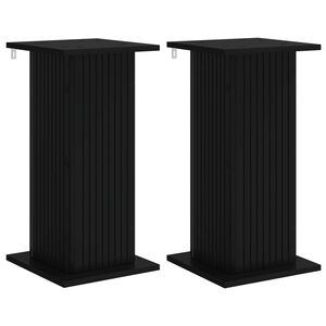 vidaXL Support de Plante 2 pc Noir 30,5 x 30 x 60,5 cm