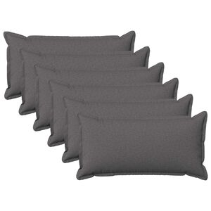 vidaXL Housse de coussin 6 pcs HOUTEN Gris clair 40 x 80 cm