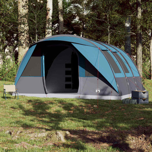vidaXL Tente familiale tunnel 7 personnes bleu imperm&eacute;able