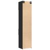 vidaXL Armoire de rangement mince noir 50x42,5x225cm bois d'ing&eacute;nierie