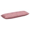 vidaXL Coussin de Dos Rose 140 x 50 cm Tissu en velours c&ocirc;tel&eacute;