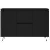 vidaXL Buffet noir 101,5x35x70 cm bois d&rsquo;ing&eacute;nierie