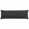 vidaXL Coussins de canapé 2 pcs Noir 120 x 40 cm tissu