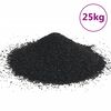 vidaXL Sable pour aquarium 25 kg noir 0,2-2 mm