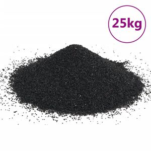 vidaXL Sable pour aquarium 25 kg noir 0,2-2 mm