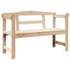 vidaXL Banc ext&eacute;rieur Naturel 119 x 44 x 76 cm Bois de pin massif