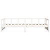 vidaXL Lit de jour sans matelas blanc 90x200 cm bois de pin massif