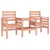 vidaXL Banc de jardin avec table 2 places bois massif de douglas