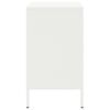 vidaXL Tables de chevet 2 pcs blanc 36x39x68 cm acier