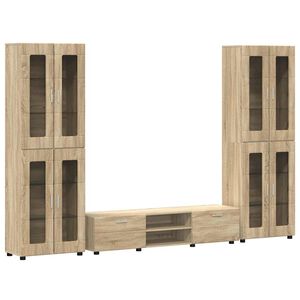 vidaXL Ensemble meuble TV FLORIN 3 pc 150 x 39 x 30 cm Ch&ecirc;ne Sonoma