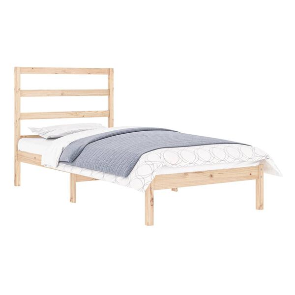 vidaXL Cadre de lit sans matelas 90x190 cm bois massif