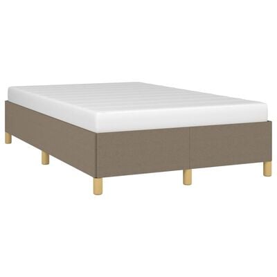 vidaXL Cadre de lit sans matelas taupe 120x200 cm tissu