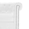 vidaXL Canap&eacute; Chesterfield en L en cuir synth&eacute;tique blanc