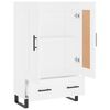 vidaXL Buffet haut blanc 69,5x31x115 cm bois d'ing&eacute;nierie