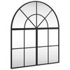 vidaXL Miroir mural noir 60x70 cm arche fer