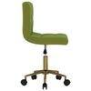 vidaXL Chaises pivotantes &agrave; manger lot de 2 vert clair velours
