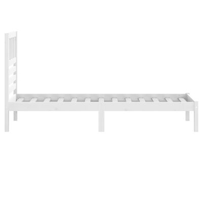 vidaXL Cadre de lit sans matelas blanc bois de pin massif 90x200 cm