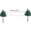 vidaXL Arbres d'allée de Noël 6 pcs avec LED blanc chaud 45 cm PVC