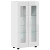 vidaXL Buffet avec &eacute;tag&egrave;re FLORIN Blanc brillant 55,5 x 29 x 100 cm