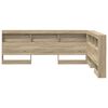vidaXL T&ecirc;te de lit de rangement Ch&ecirc;ne Sonoma 140 cm Bois d'ing&eacute;nierie