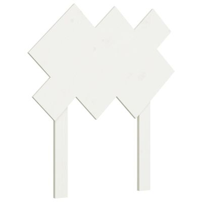 vidaXL Tête de lit Blanc 72,5x3x81 cm Bois massif de pin