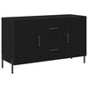 vidaXL Buffet Ch&ecirc;ne noir 100 x 36 x 60 cm Bois d'ing&eacute;nierie
