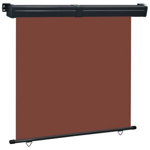 vidaXL Auvent lat&eacute;ral de balcon 165x250 cm Marron