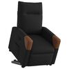 vidaXL Fauteuil inclinable noir tissu