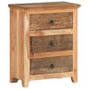 vidaXL Buffet 60x33x75 cm Bois d'acacia solide et bois de récupération