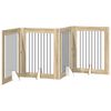 vidaXL Porte de chien pliable avec supports 4 pcs Ch&ecirc;ne Sonoma 321 cm