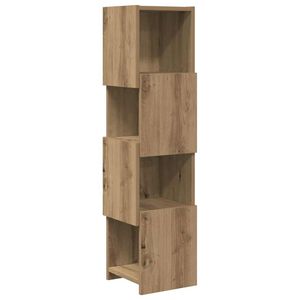 vidaXL Meuble d'angle 25,5x25x102cm Bois d'ing&eacute;nierie Ch&ecirc;ne artisanal