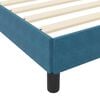 vidaXL Lit &agrave; ressorts avec matelas Bleu fonc&eacute; 120 x 200 cm tissu