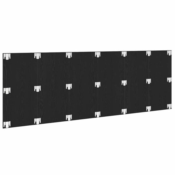 vidaXL T&ecirc;te de lit Ch&ecirc;ne noir 160 x 1,5 x 80,5 cm Bois d'ing&eacute;nierie
