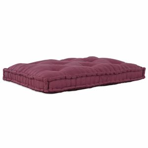 vidaXL Coussin de canap&eacute; sur palette Marron 120 x 80 x 12 cm Tissu