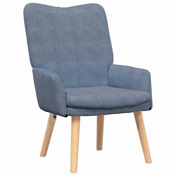 vidaXL fauteuil Bleu 63 x 67 x 94 cm tissu