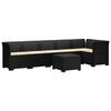 vidaXL Canap&eacute; de Jardin 6 Places avec Coussins Aspect Rattan PP
