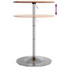 vidaXL Table de bar &Oslash;60x89,5 cm bois massif de h&ecirc;tre