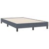 vidaXL Sommier &agrave; lattes de lit et matelas gris fonc&eacute; 120x220cm velours