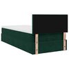 vidaXL Lit ottoman avec matelas vert fonc&eacute; 120x190 cm velours
