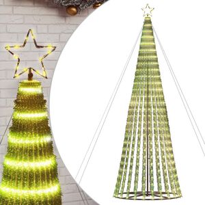 vidaXL Sapin de No&euml;l &agrave; LED 1028 LED blanc chaud 403 cm