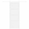 vidaXL Porte coulissante ORKDAL Blanc 78 x 202 cm Pin massif