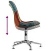 vidaXL Chaise pivotante de salle &agrave; manger Patchwork Tissu