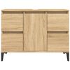 vidaXL Meuble d'&eacute;vier ch&ecirc;ne sonoma 80x33x60 cm bois d'ing&eacute;nierie