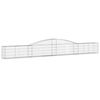 vidaXL Paniers &agrave; gabions arqu&eacute;s 25 pcs 400x30x40/60 cm Fer galvanis&eacute;
