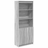 vidaXL Buffet haut sonoma gris 70x35x180 cm bois d'ing&eacute;nierie