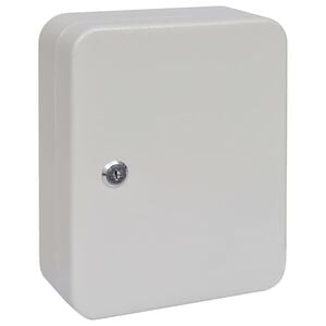 vidaXL Bo&icirc;te &agrave; cl&eacute;s avec verrouillage Ivoire 20 x 7,5 x 25 cm Acier