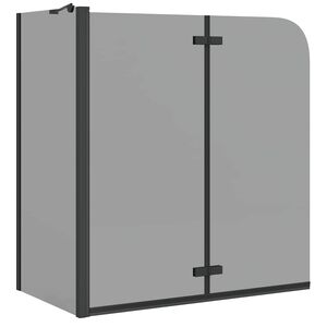 vidaXL Enceinte de Douche Noir 120 x 68 x 130 cm